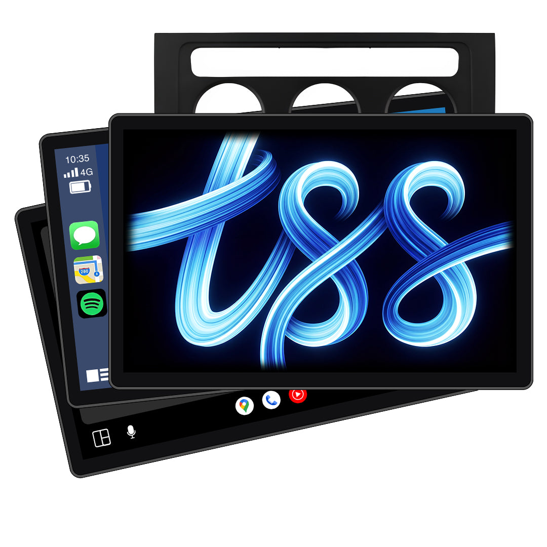 Volkswagen Touran 1T (2003 - 2014) Black Trim Apple CarPlay / Android Auto Head Unit