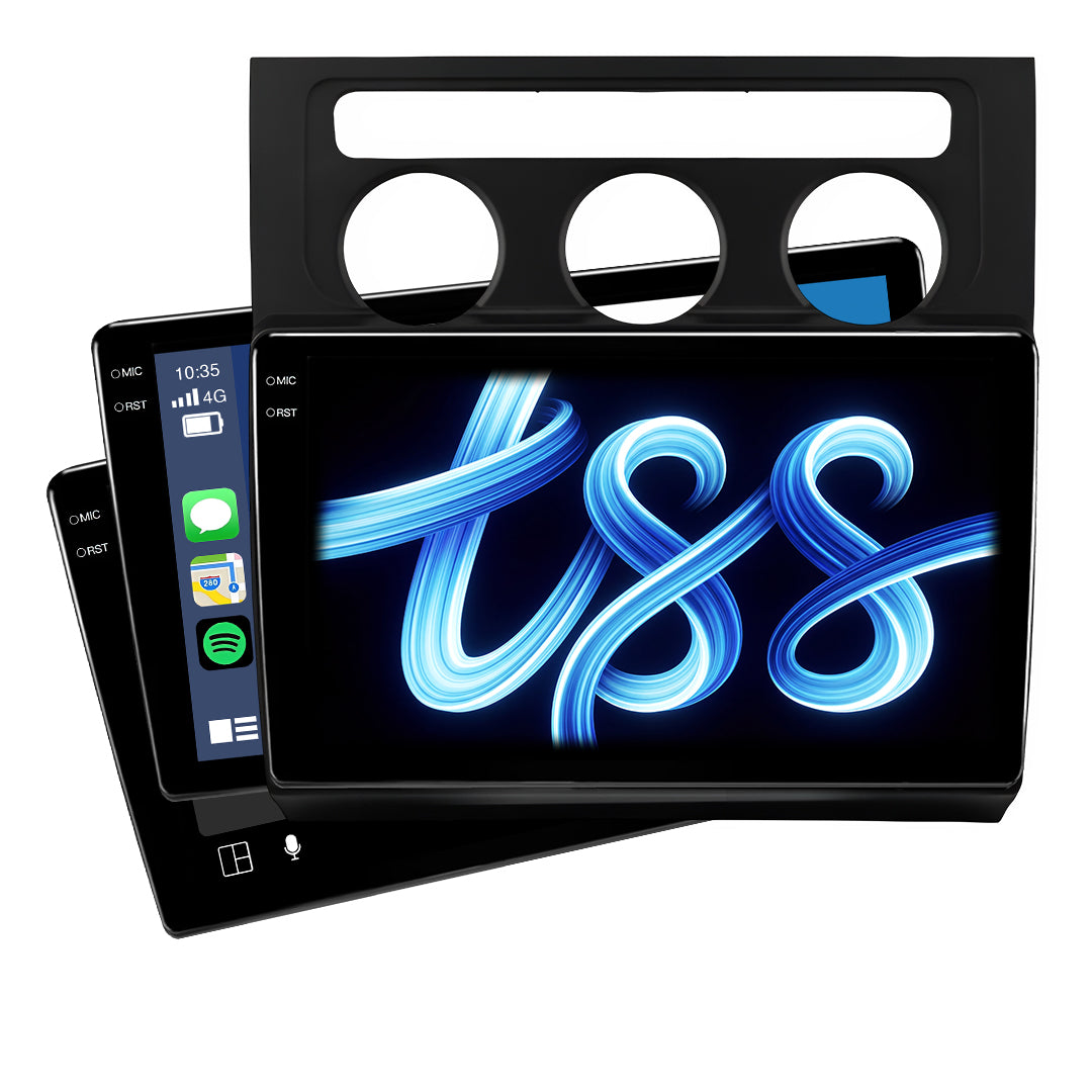 Volkswagen Touran 1T (2003 - 2014) Black Trim Apple CarPlay / Android Auto Head Unit